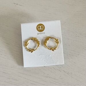 Gorjana Willow Olive Wreath Gold Earrings